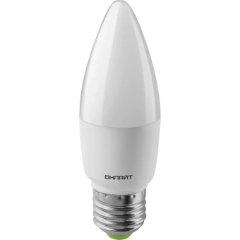 Лампа LED C37 свеча 10Вт OLL-C37-10-230-6.5K-E27-FR (61961) ОНЛАЙТ